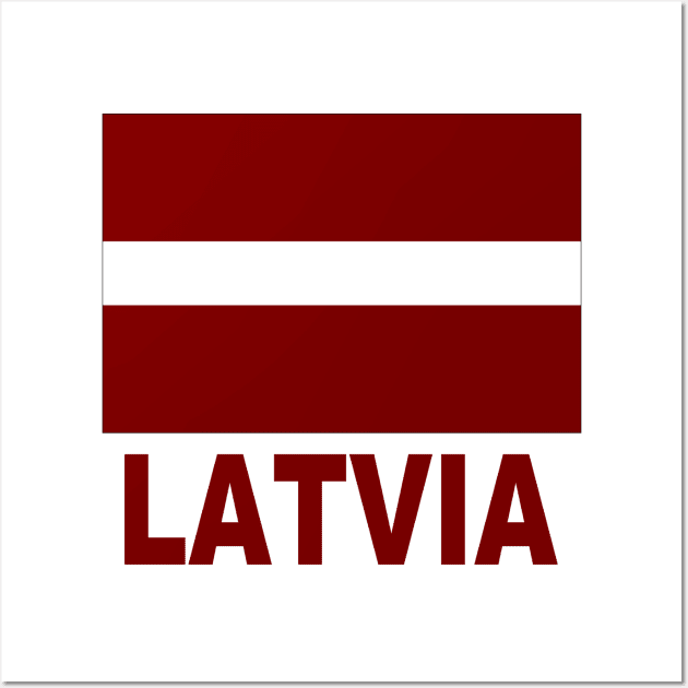 The Pride of Latvia - Latvian Flag Design Wall Art by Naves